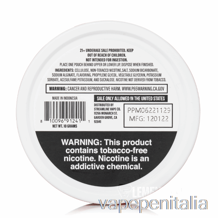 Bustine Di Nicotina Vape Italia Juice Head - Pesca Ananas Menta